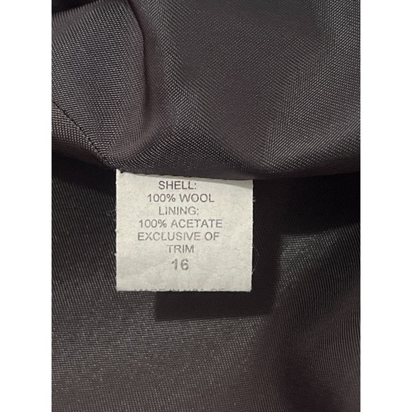 Orvis Jacket Women’s 16 Green Plaid Wool Velvet Coat Vintage USA - Picture 11 of 13